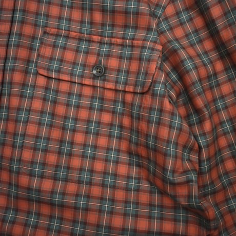 USED "POLO RALPH LAUREN" ELBOW PATCH PLAID SHIRT