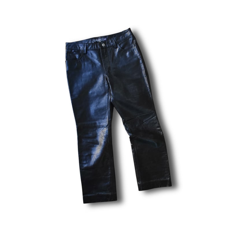 パンツ OLD GAP / boot fit leather pants USED 