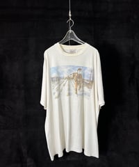 USED 90'S UNKNOWN PRINT T−SHIRT