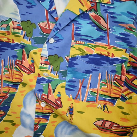 USED "90'S POLO RALPH LAUREN" COTTON ALOHA SHIRT