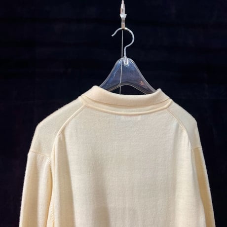 USED "TRICOT" KNIT L/S POLO SHIRT