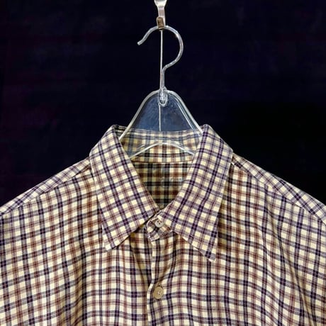 VINTAGE 60'S WOOL BLEND CHECK SHIRT