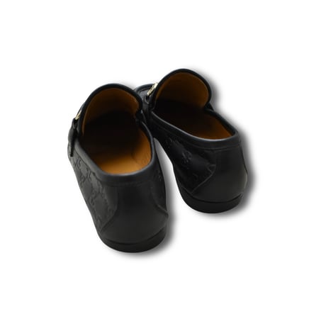 USED "GUCCI" GG EMBOSS LOAFERS