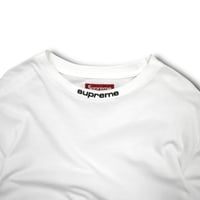 USED "SUPREME" EMBROIDERY LOGO L/S T-SHIRT