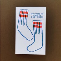 メッセージカード/socks gift card