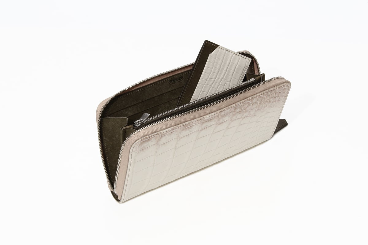 SEEGER】ヒマラヤクロコ ラウンドジップウォレット Kronos（クロノス