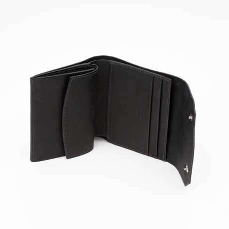 【SEEGER】スミクロコ×プエブロ　ミニ3つ折財布　Theseus（テセウス）ブラック
