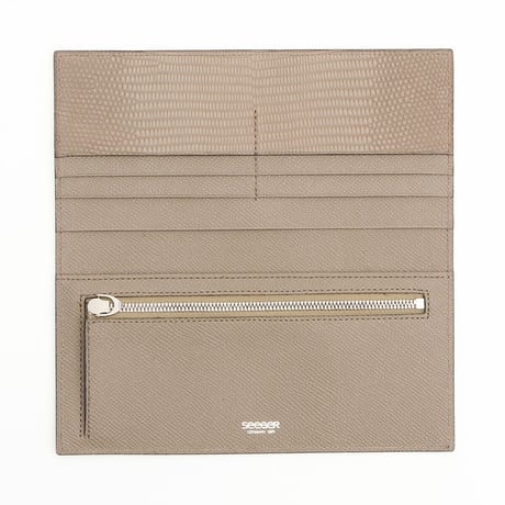 【SEEGER】小銭入れ付長札入れ　Ouranos（ウラーノス）グレージュ