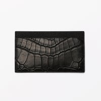 【SEEGER】スミクロコ×ボーダーハード　カードケース　Rhea （レア）ブラック