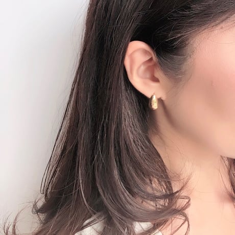 Rain Drops Pierce-Gold／Pink Gold