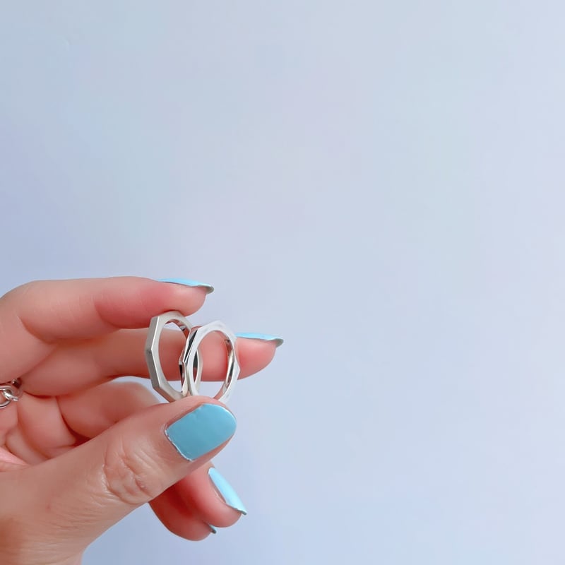 e.m シルバー リボンデザインリング8号 LOVE BY e.m. 2025 NEW COLLECTION - Ribbon motif -