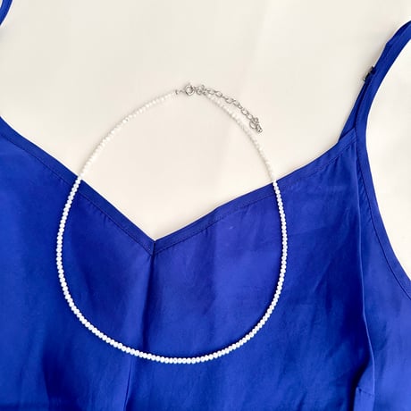 Little Stone Necklace 40+5 -Mother of Pearl