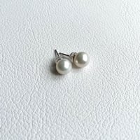 Mermaid Round Pierce/Earring -Tansui Pearl 8-8.5㎜