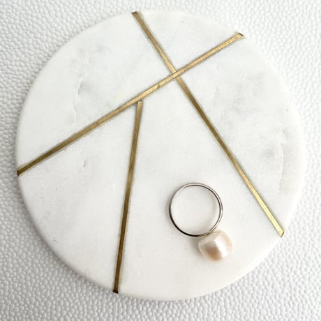 Single Pearl Ring -Tansui×Silver925