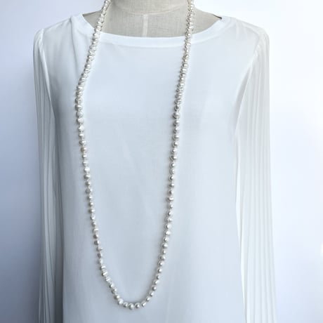 Rope Baroque pearl Necklace-120㎝ All Knot&Endless