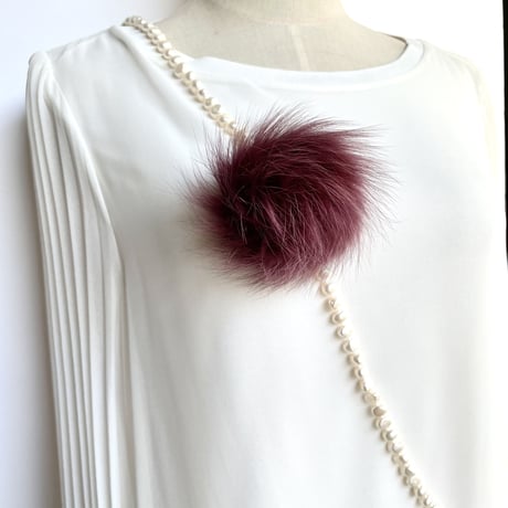 Rope Baroque pearl Necklace-120㎝ All Knot&Endless