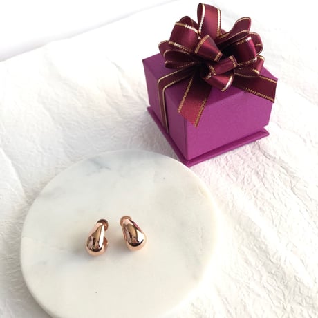Rain Drops Pierce-Gold／Pink Gold