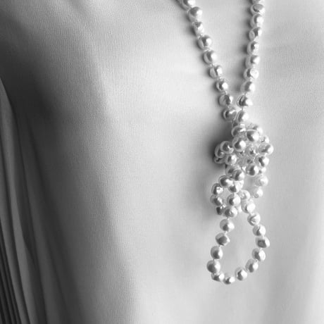 Rope Baroque pearl Necklace-120㎝ All Knot&Endless