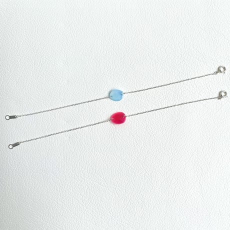 Porgy Bracelet-Chalcedony Pink or Seablue