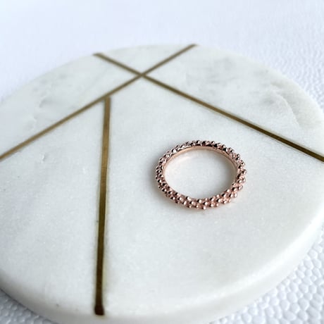 Caviar Ring-Gold/Pink Gold