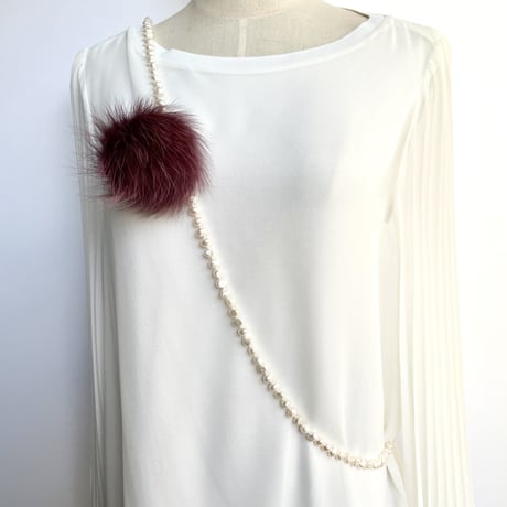 Rope Baroque pearl Necklace-120㎝ All Knot&Endless