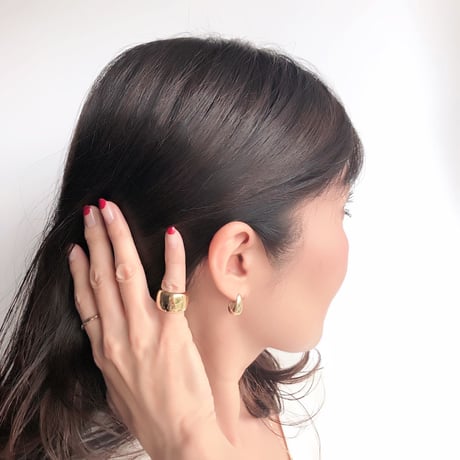 Rain Drops Pierce-Gold／Pink Gold