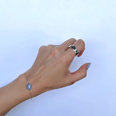 Porgy Bracelet-Chalcedony Pink or Seablue