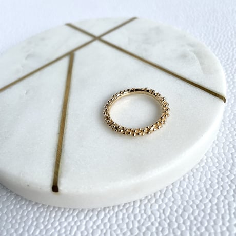 Caviar Ring-Gold/Pink Gold