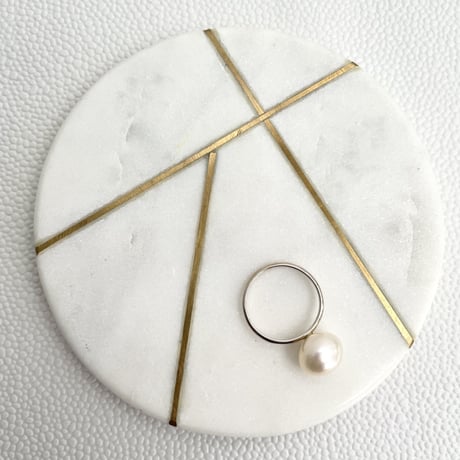 Single Pearl Ring -Tansui×Silver925