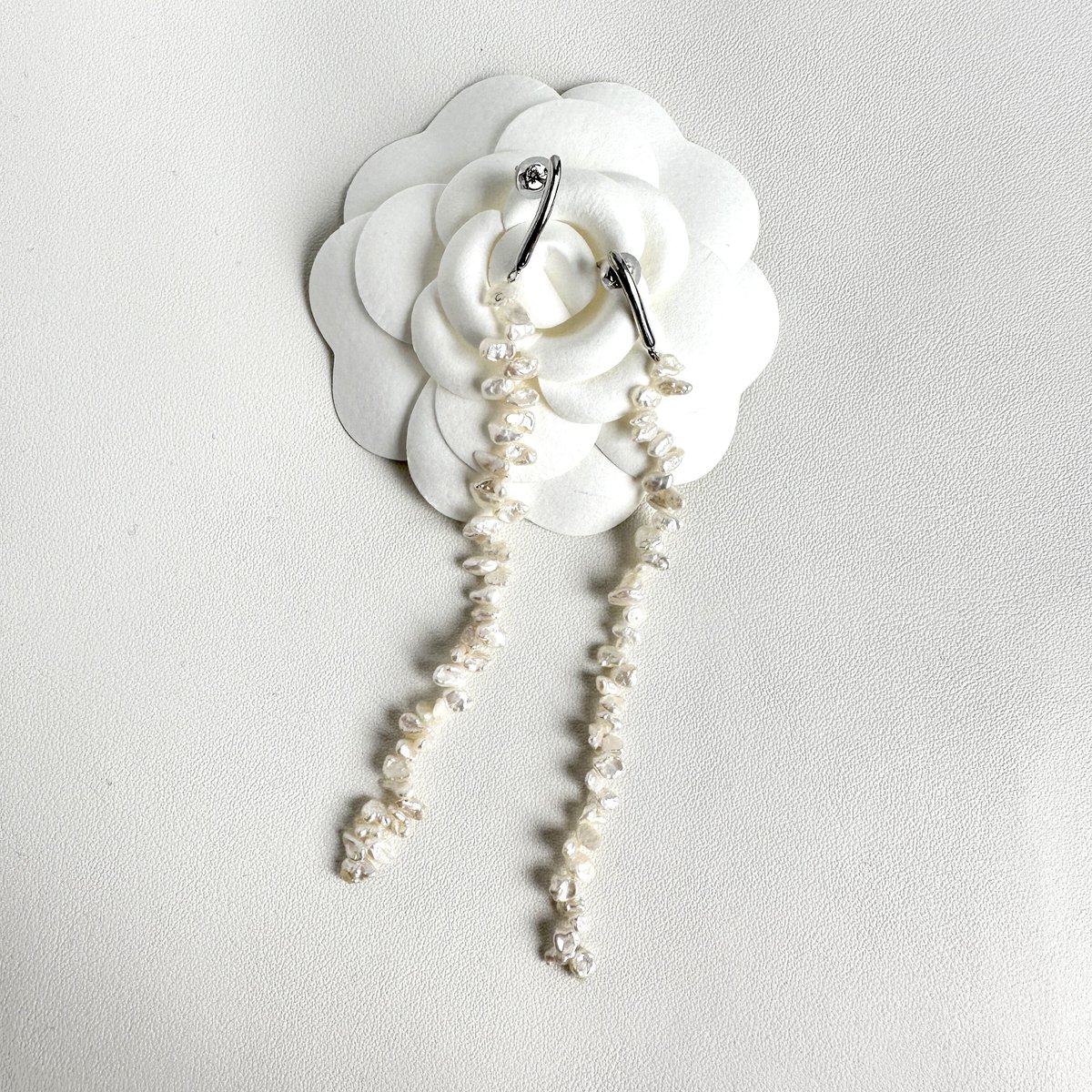 P-Cleopatra Long Pierce/Earring -Tansui Pearl | P-Cleopatra Long Pierce/Earring -Tansui Pearl |
