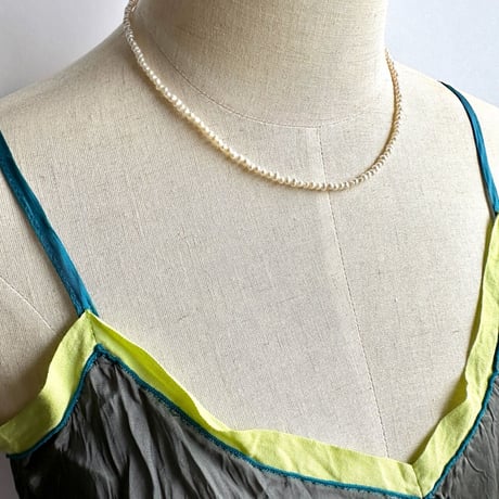 Plain Tiny Pearl Necklace 40+5 -Tansui Pearl