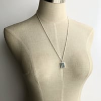 Malachite Necklace《Rectangle》-Silver925