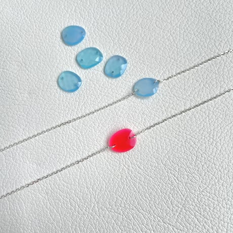 Porgy Bracelet-Chalcedony Pink or Seablue