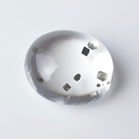 【自社研磨】マーカサイトインクォーツ Marcasite in Quartz 007