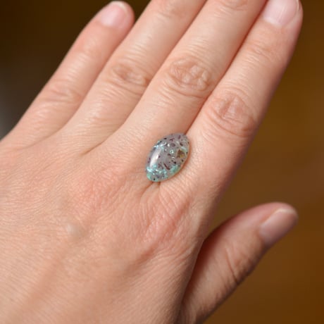 コッパークリソコラインカルセドニー Copper Chrysocolla in Chalcedony 004