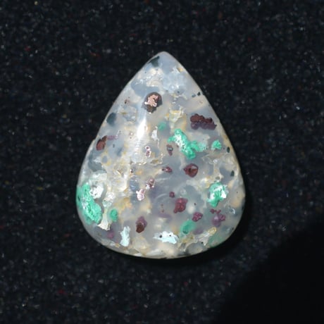 コッパークリソコラインカルセドニー Copper Chrysocolla in Chalcedony 005