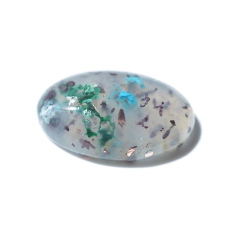 コッパークリソコラインカルセドニー Copper Chrysocolla in Chalcedony 002