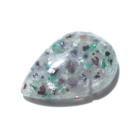 コッパークリソコラインカルセドニー Copper Chrysocolla in Chalcedony 001