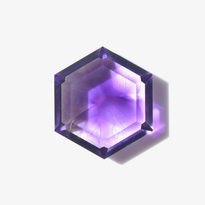 自社研磨】ゲーサイトインアメシスト Goethite in Amethyst 017 | MARU