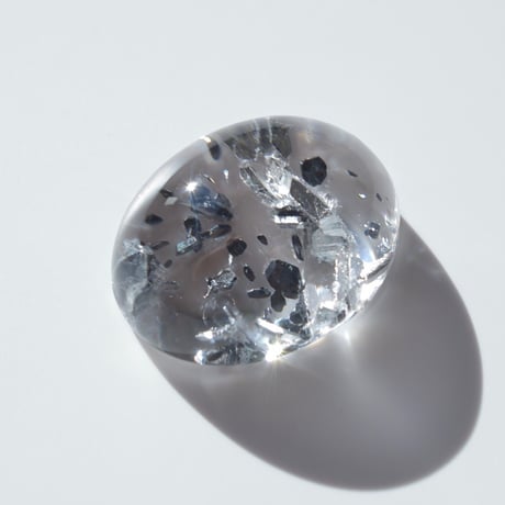 【自社研磨】イルメナイトインクォーツ Ilmenite in Quartz N001
