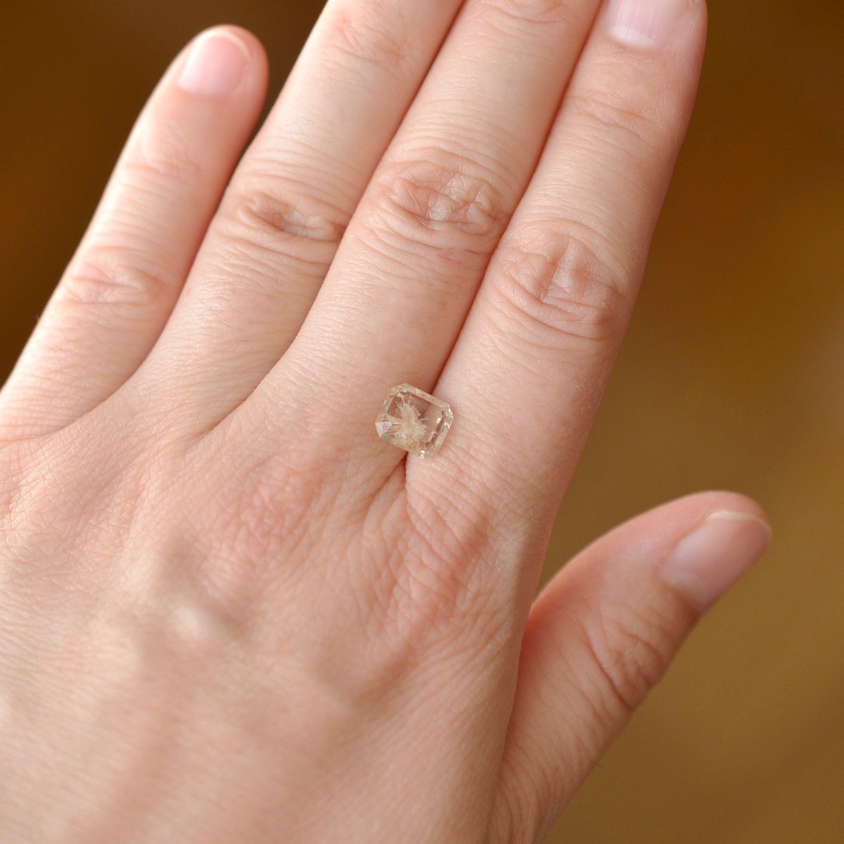 自社研磨カット】ルチルクォーツ Rutilated Quartz 025 | MARU