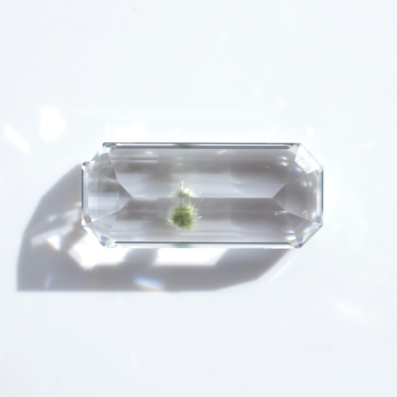 自社研磨】アクチノライトインクォーツ Actinolite in Quartz 003 |