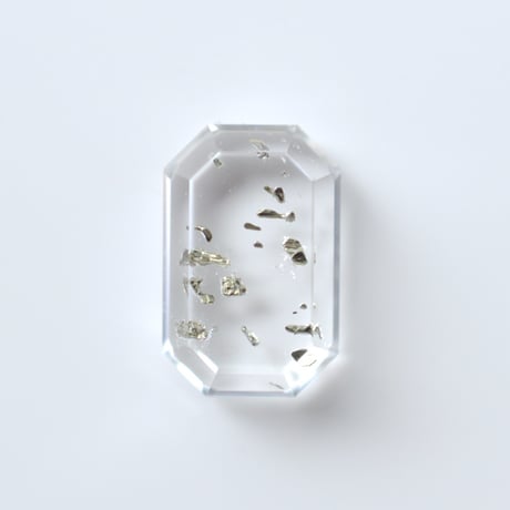 【自社研磨】パイライトインクォーツ Pyrite in Quartz 001