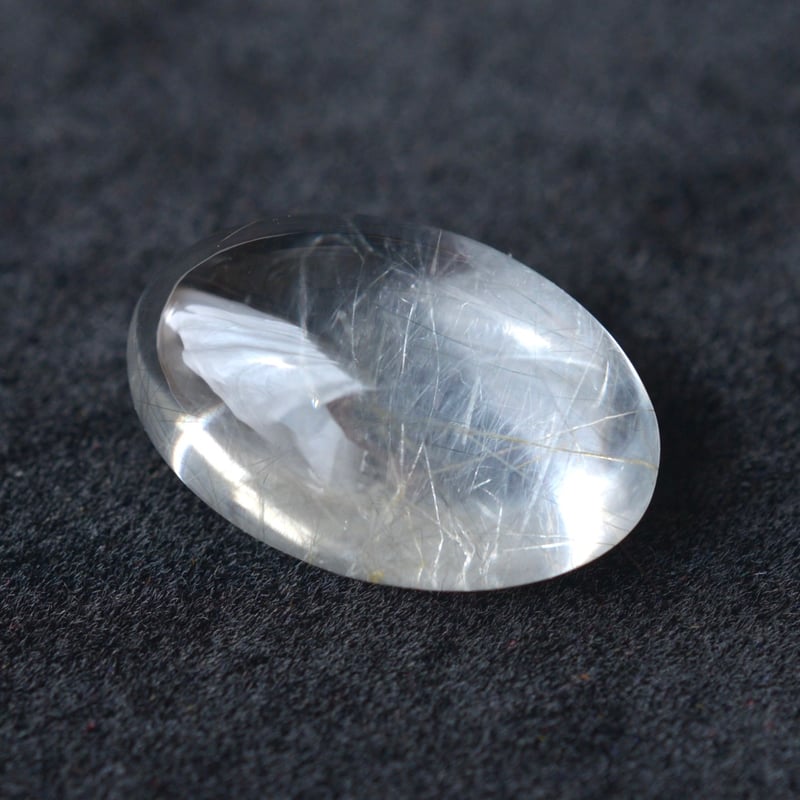 自社研磨】アンフィボールインクォーツ Amphibole in Quartz 061 | MARU