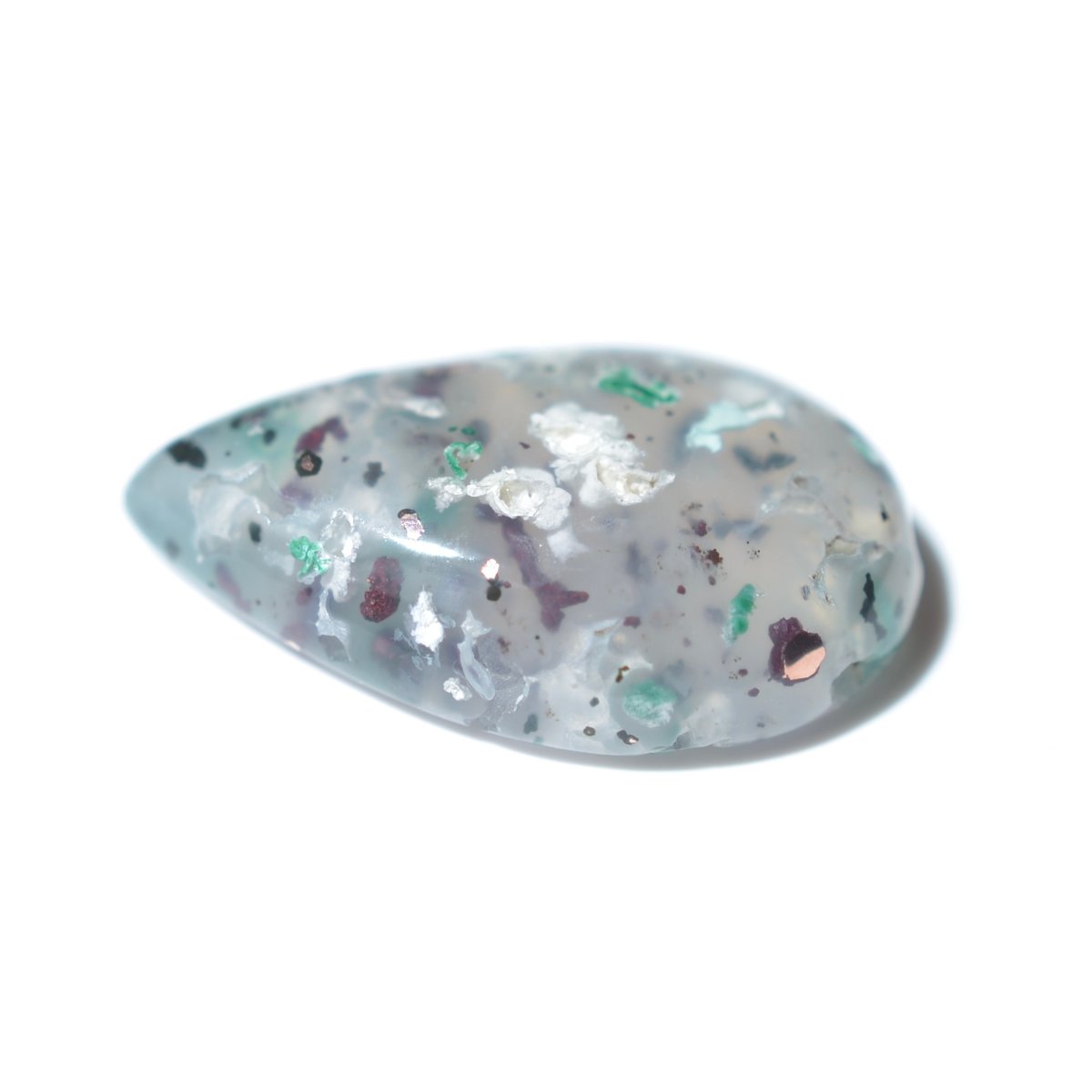 コッパークリソコラインカルセドニー Copper Chrysocolla in Chalced