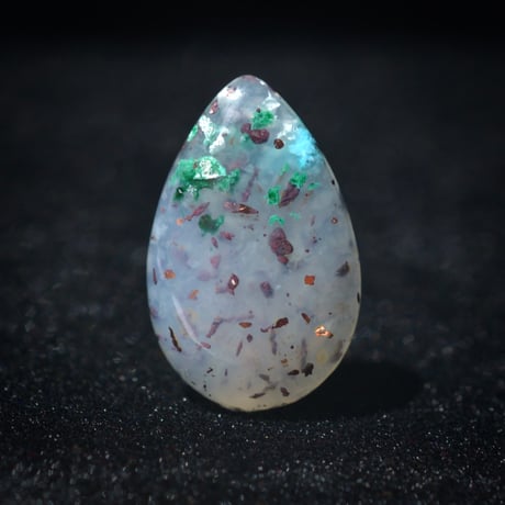 コッパークリソコラインカルセドニー Copper Chrysocolla in Chalcedony 003