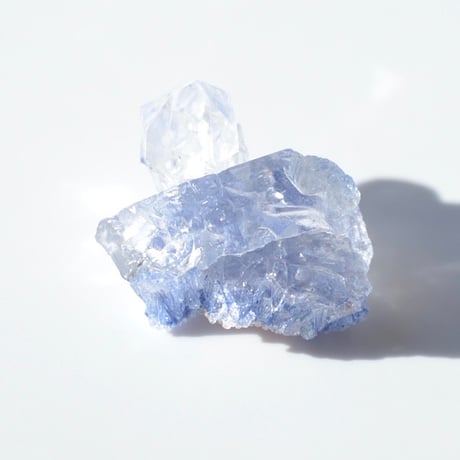 デュモルチェライトインクォーツ原石 Dumortierite in Quartz 027