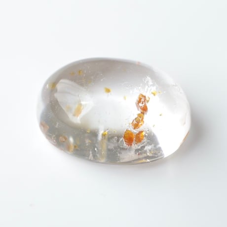【自社研磨】ガーネットインクォーツ Garnet in Quartz N001