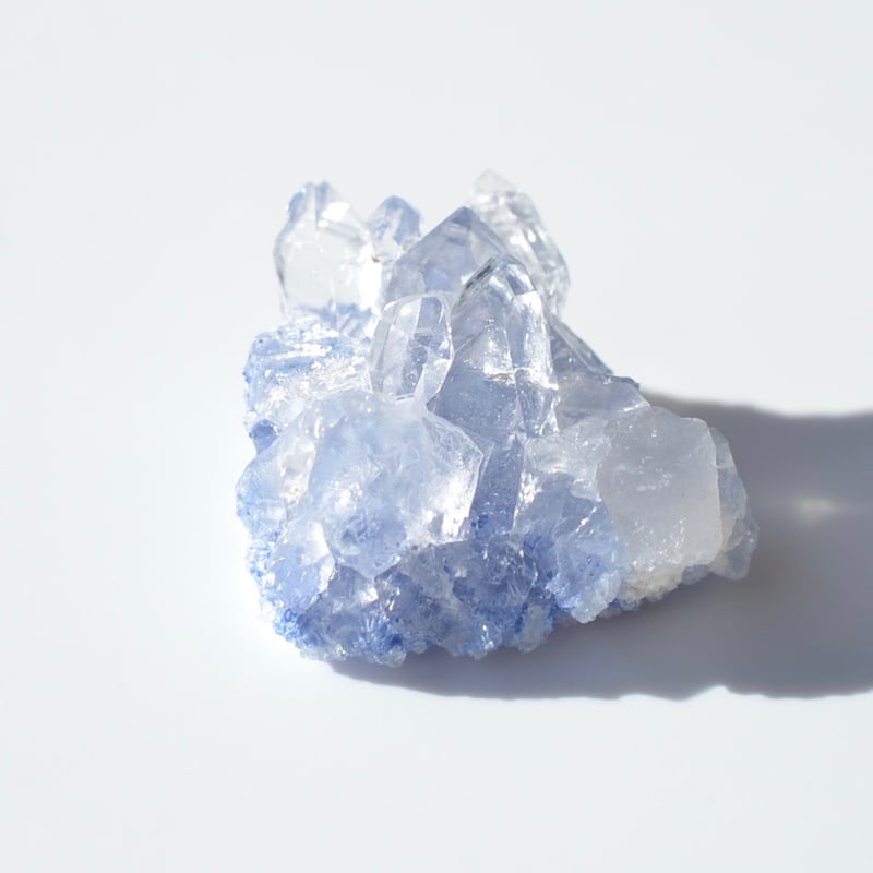 デュモルチェライトインクォーツ原石 Dumortierite in Quartz 021 |