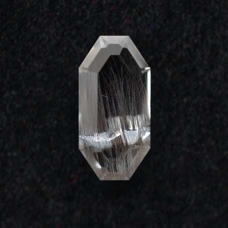 【自社研磨】ブルッカイトインクォーツ Brookite in Quartz 001